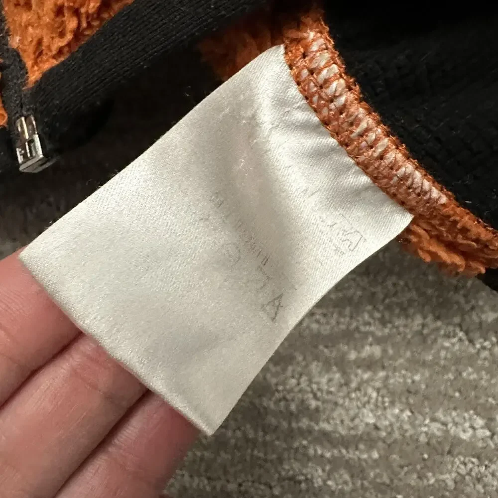 Montura Jacket Mens XL Orange Fleece Full Zip Stand Collar Hiking Outdoor - Picture 12 of 16